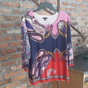 Colorful Paisley Women's Top